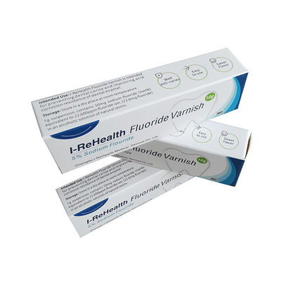 Dziecięcy szybkoschnący żółty lakier fluorkowy o smacznym smaku