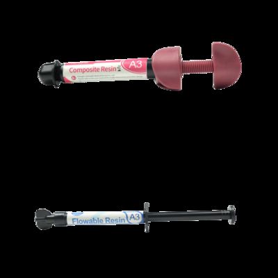 Światłoutwardzalny płynny kompozyt dentystyczny do techniki wypełnień adhezyjnych. Przygotowanie do naturalnego zęba